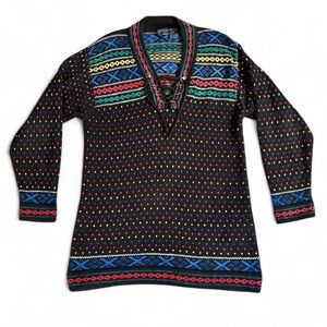 Vintage 90s colorful indie cabincore winter sweater